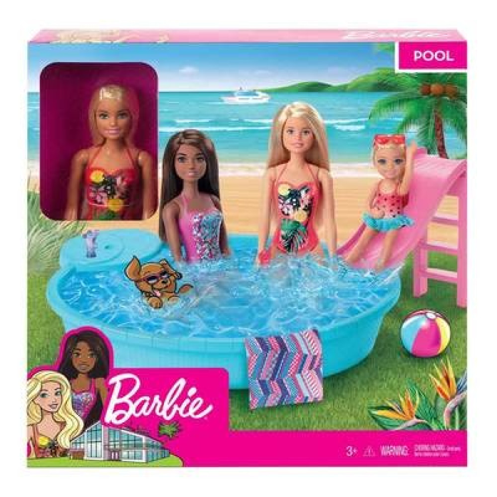 Ігровий набір "Розваги біля басейну" Barbie GHL91 - 0