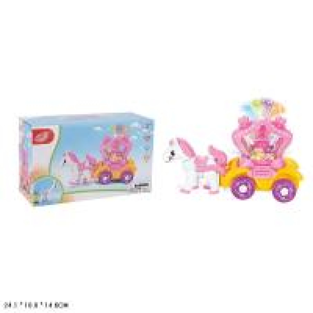 Карета арт. HD9028 (72шт/2)  батар. кінь ходить, світло, звук короб. 24*10*16см - 0