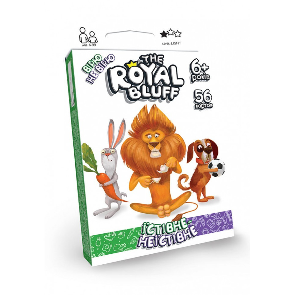 Карткова гра "The ROYAL BLUFF їстівне неїстівне"