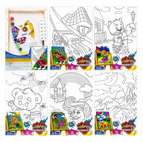 Картина за номерами "Coloring by numbers" 31 x 21 см