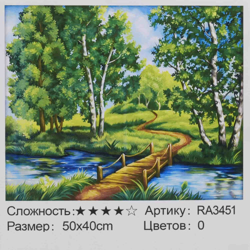 Картина за номерами RA 3451, 50х40 см, в коробці