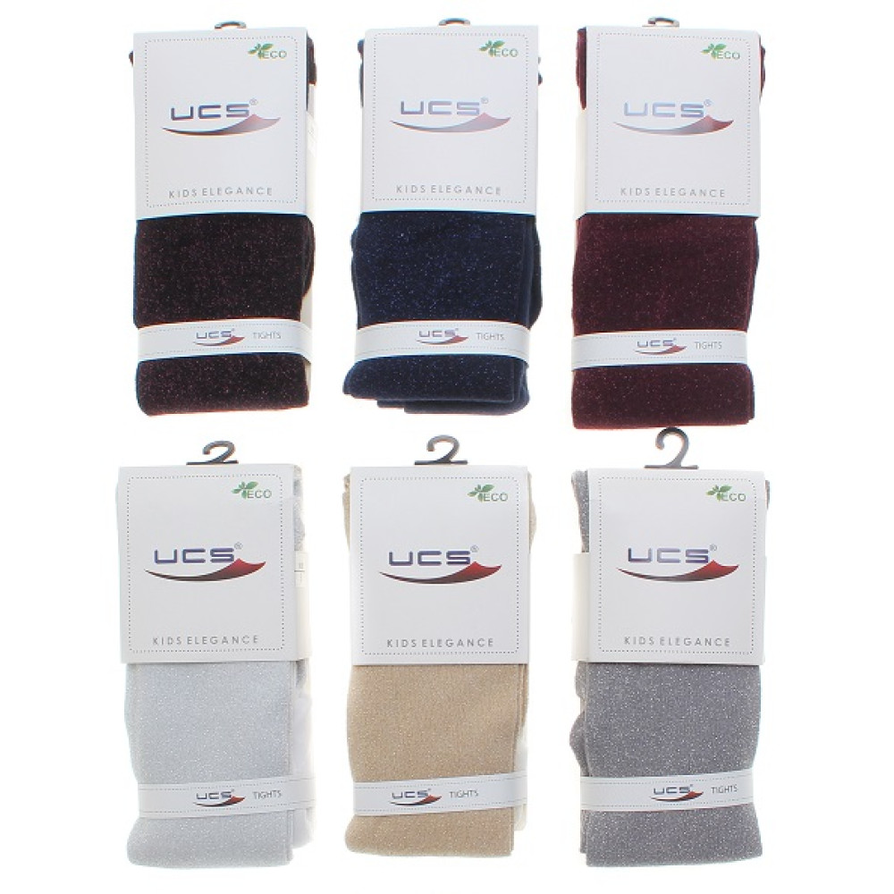 Колготи люрекс ддя дівчинки UCS mix M0C0301-1366