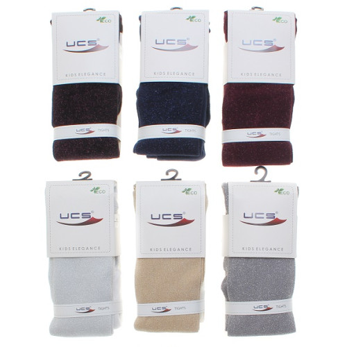 Колготи люрекс ддя дівчинки UCS mix M0C0301-1366