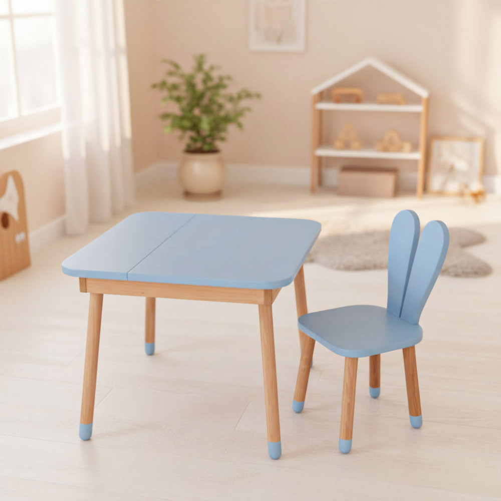 Комплект ARINWOOD Зайчик Desk з ящиком Cиній - 1
