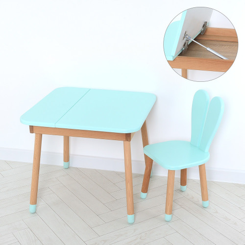 Комплект ARINWOOD Зайчик Desk з ящиком Бірюзовий