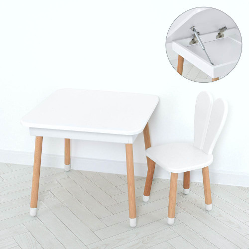 Комплект ARINWOOD Зайчик Table з ящиком Білий Однотонний