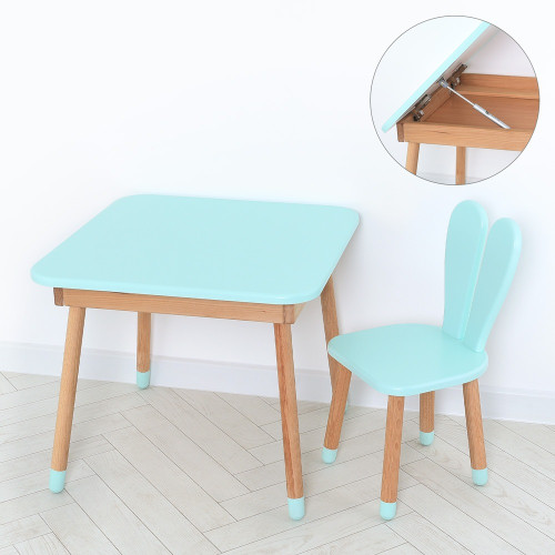 Комплект ARINWOOD Зайчик Table з ящиком Бірюзовий