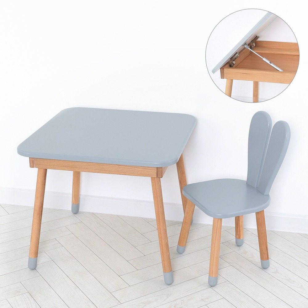 Комплект ARINWOOD Зайчик Table з ящиком Сірий