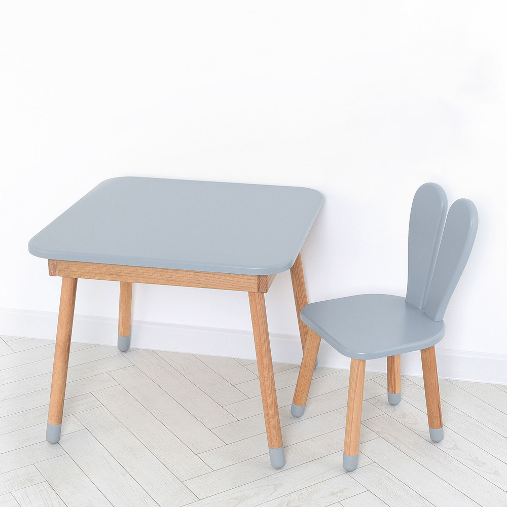 Комплект ARINWOOD Зайчик Table з ящиком Сірий - 0