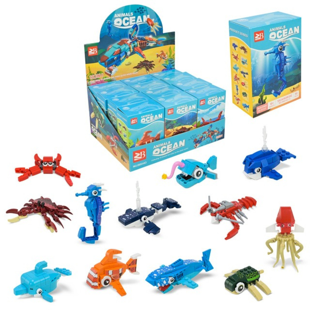 Конструктор Animal Ocean в дисплей боксі 23,3x12x11,6 см
