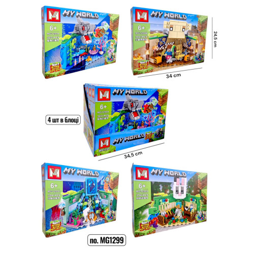 КОНСТРУКТОР MINECRAFT MG1299 (304 ДЕТ)