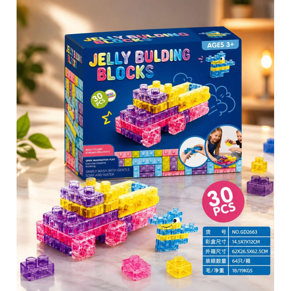 Мягкий Конструктом Gummy Magic Blocks виготовлений з TPE (Th