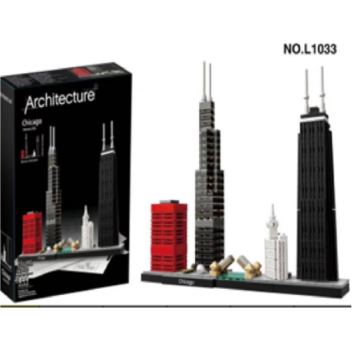 Конструктор Architecture Chicago 72686Skyline Building Blocks Set (444 pieces) (a) у коробці