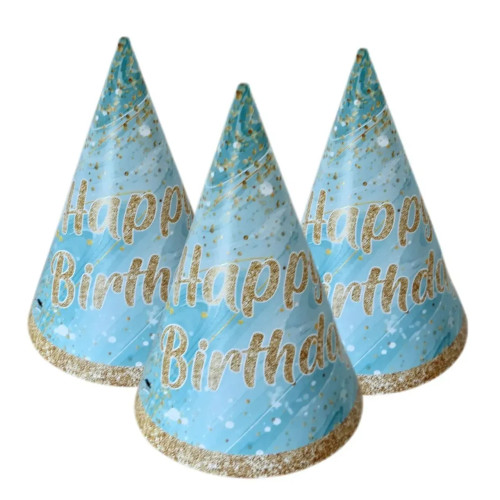 Ковпак «Happy birthday на блакитному»