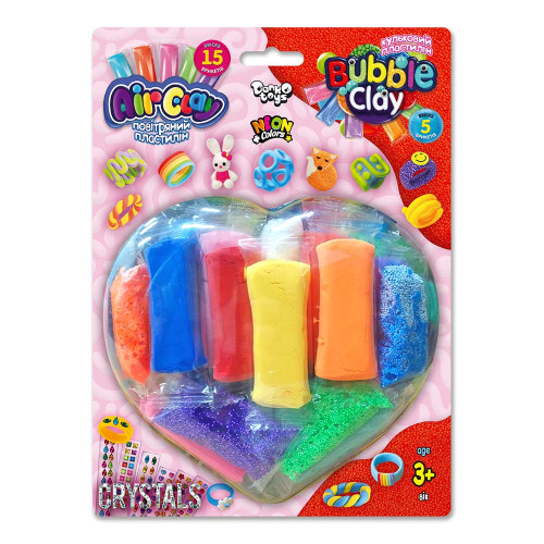 Креативна творчість із пластиліну "Air Clay+Bubble Clay"