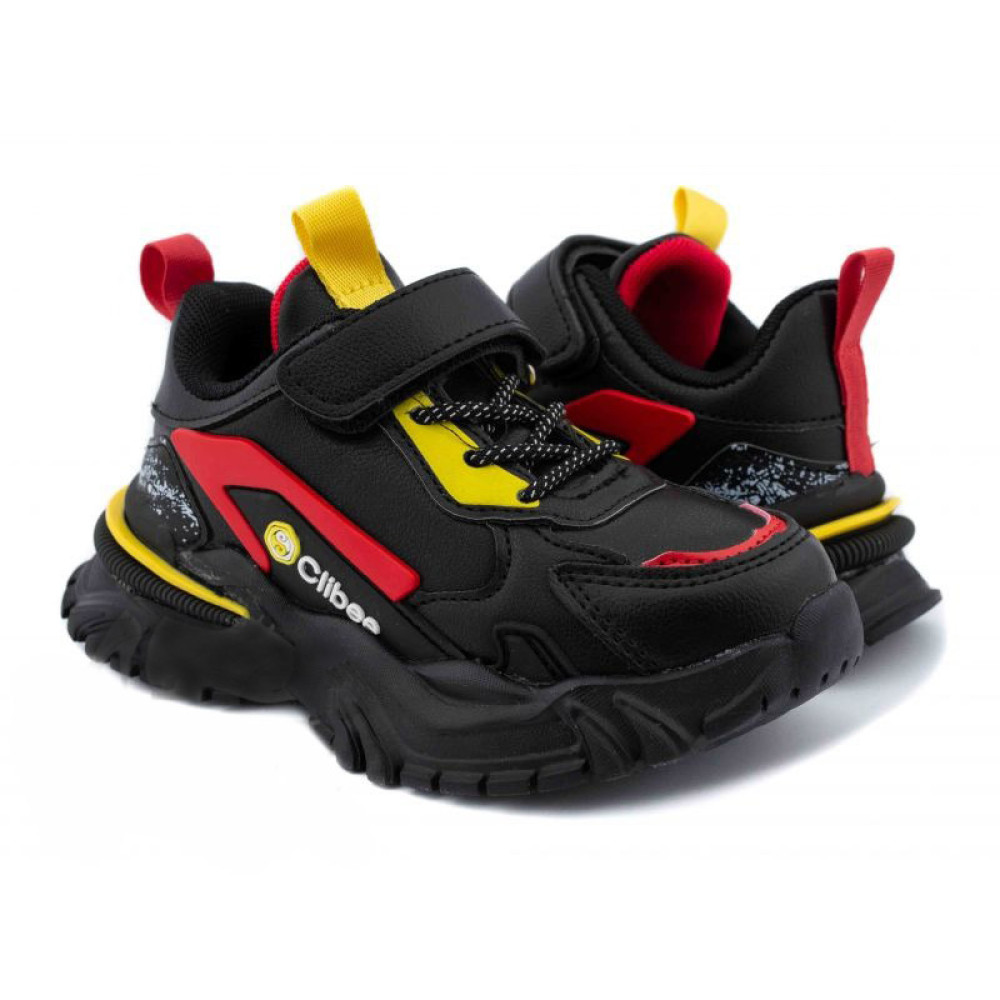 Кросівки дитячі Clibee L-255 black-red 26-31