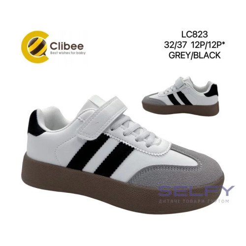 Кросівки дитячі Clibee LC823 grey-black 32-37