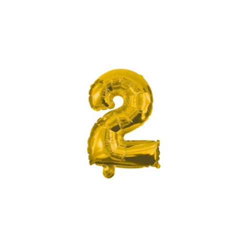 Кулька фольгована metallic gold 10cm № 2