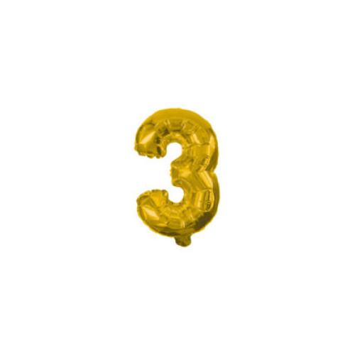 Кулька фольгована metallic gold 10cm № 3