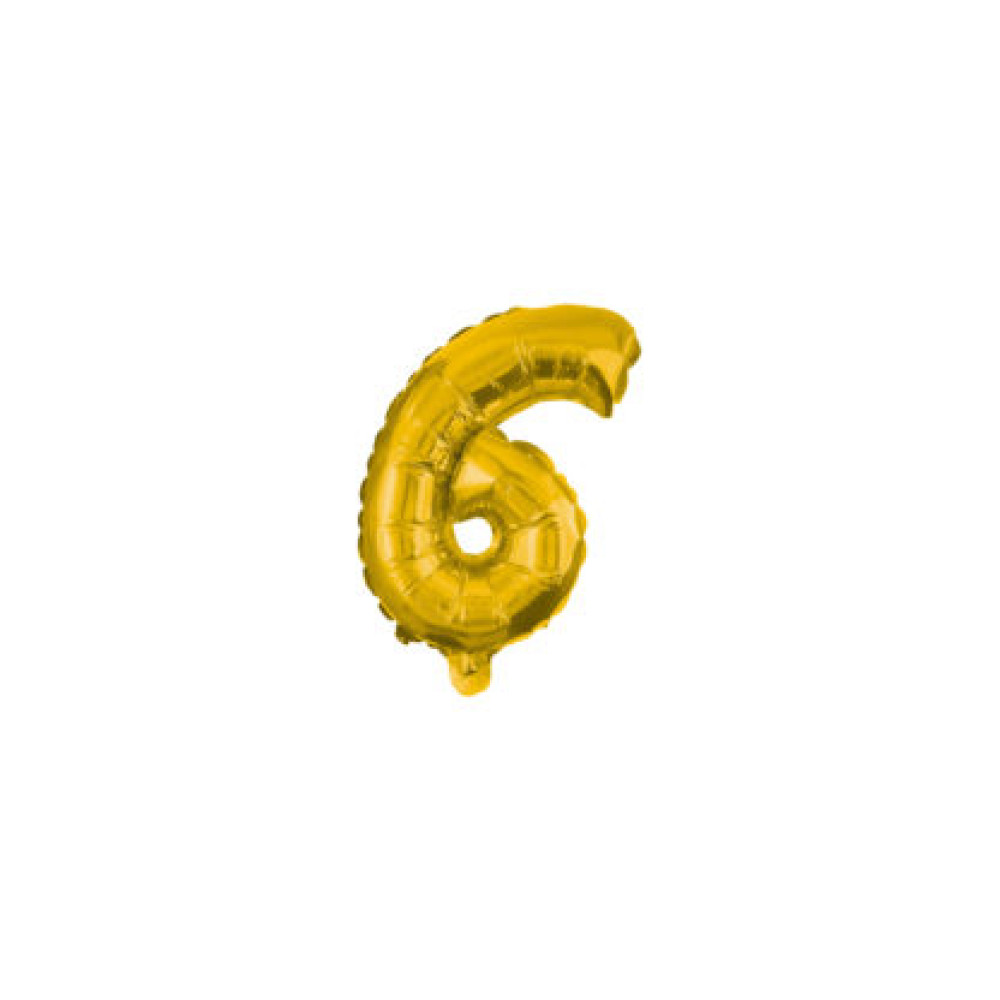 Кулька фольгована metallic gold 10cm № 6