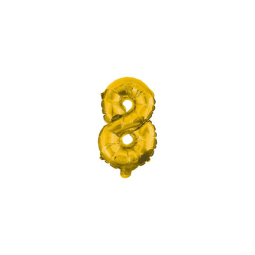 Кулька фольгована metallic gold 10cm № 8
