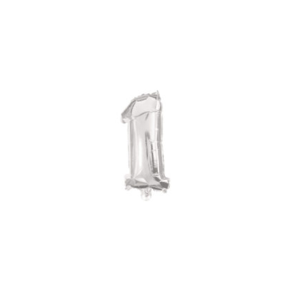 Кулька фольгована metallic silver 10cm № 1