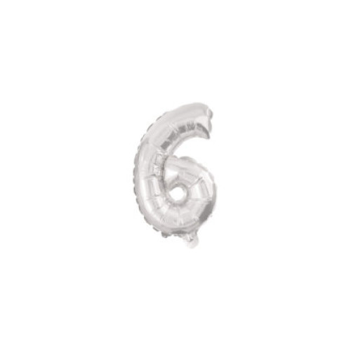 Кулька фольгована metallic silver 10cm № 6