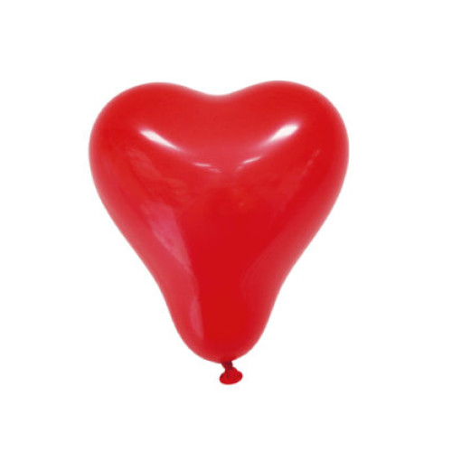 Кульки надувні 25 см, 8 шт, red heart shaped
