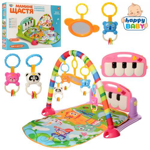 Килимок для малюка HE0603-HE0604  71-47см,піанін-муз,св, дуг