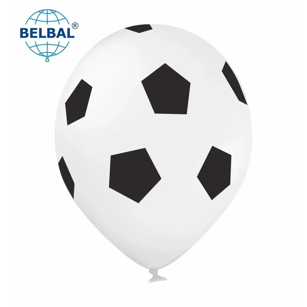 Латексні кульки Belbal Футбольний м'яч ромб 30 см 12" (25 шт