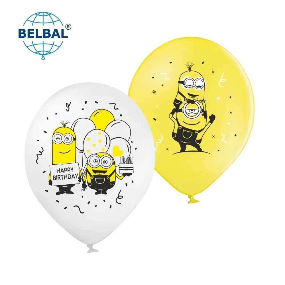 Латексні кульки Belbal "Посіпаки міньони", 30 см 12" (25 шт.