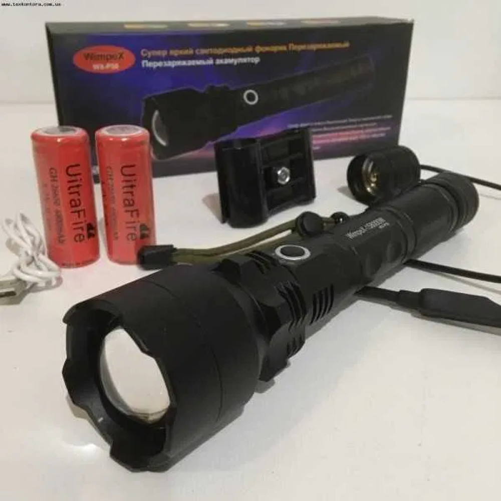 ЛІХТАРИК WIMPTX WX  160-WPXP50  тактичний з виносною кнопкою на акамулятори