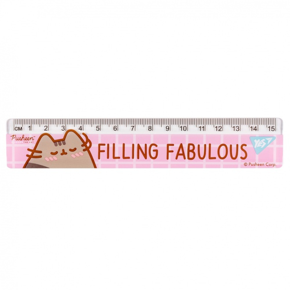 Лінійка Yes Pusheen 15 см (370655)