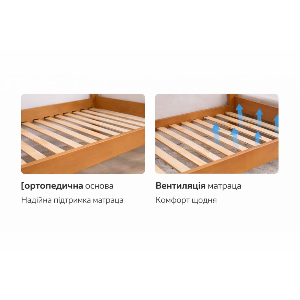 Ліжко односпальне підліткове Arinwood Privat 2000 х 900 х 430 - 0
