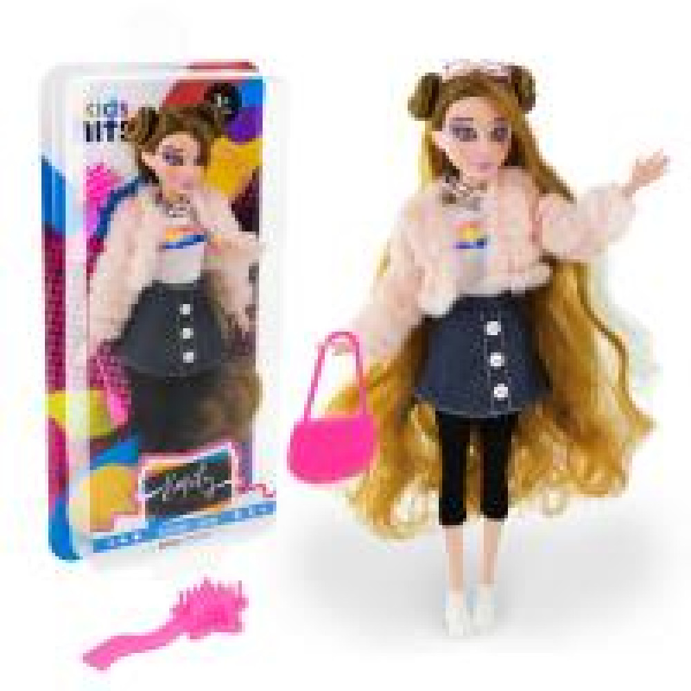Лялька Emily Grace  арт. KH24/002 (12шт)  в стильному вбранні, аксес, і короб. 16,4*37,5*5,2 см - 0