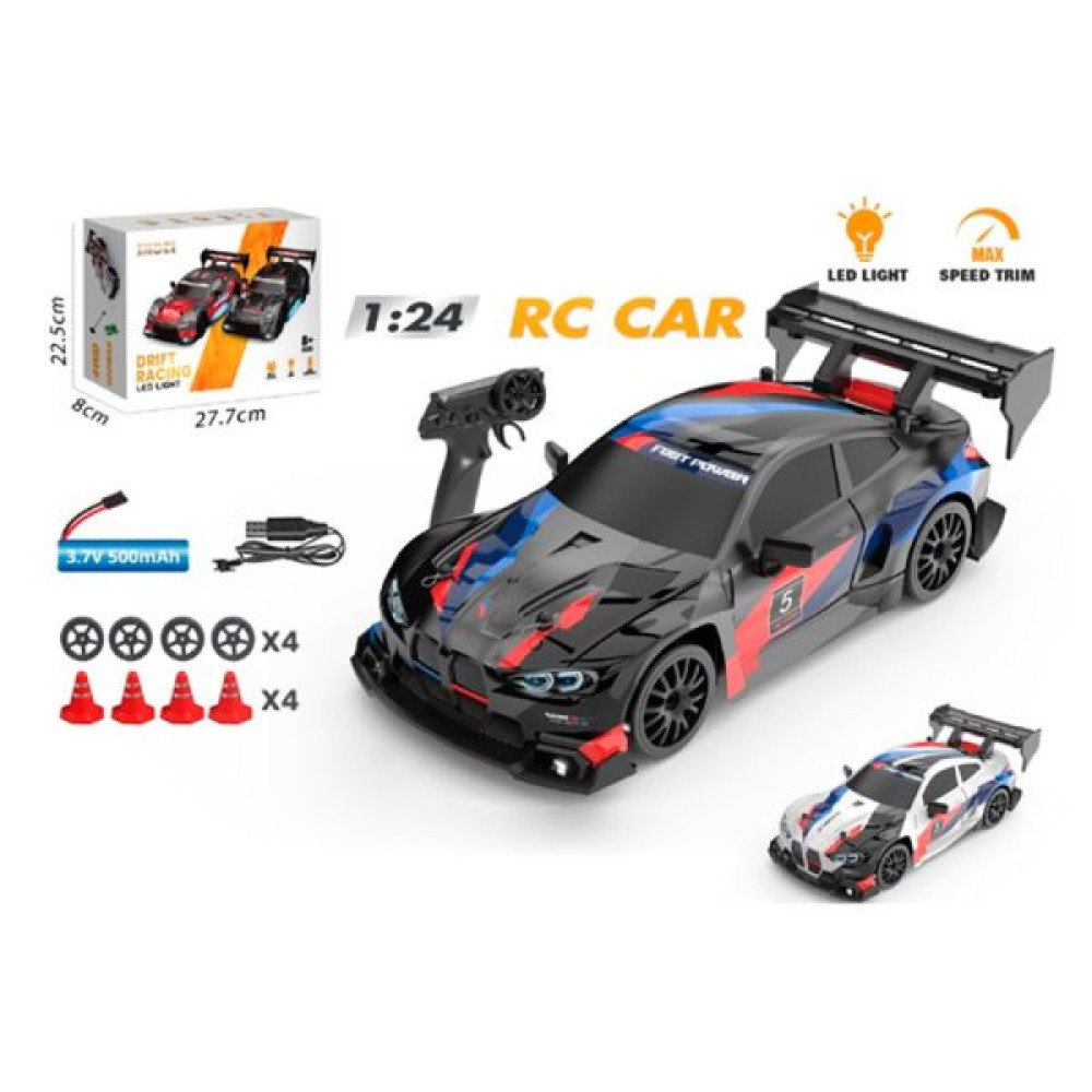 Машина 8607 (12шт) р/к2,4G, акум, 20см, 1:24, світло, дрифт,