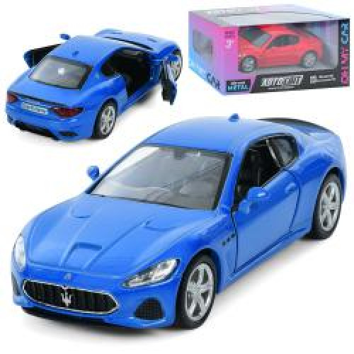 Машина AS-3106 (48шт) АвтоСвіт, Maserati Gran Turismo MC 2018, метал, інерц, 12см, відчиняються двері,гумові колеса, 2 кольори, в кор-ці, 15,5-7-7см