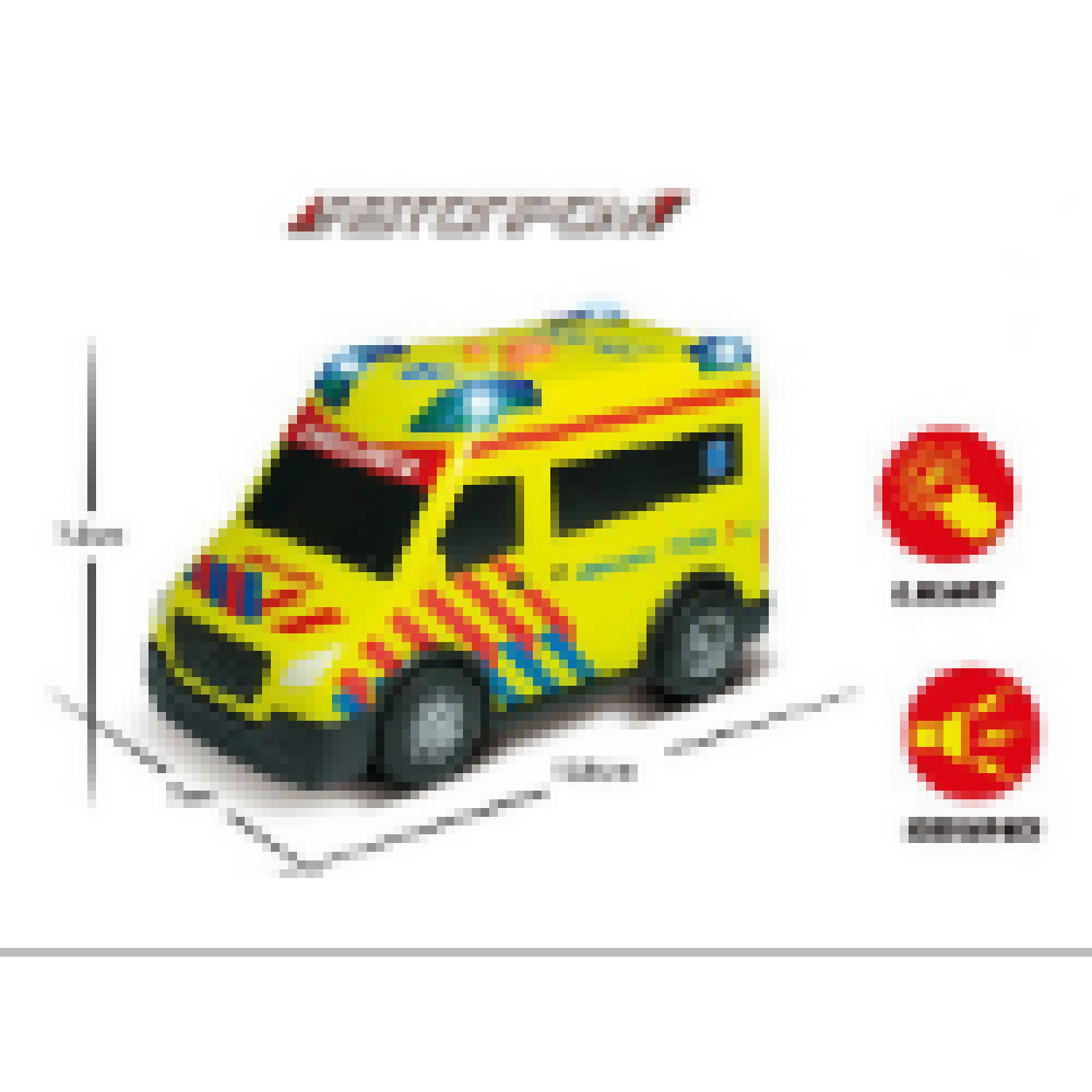 Машина АВТОПРОМ арт. 7998 (48шт) батар. світ., звук, короб.18*10,5*8,5см