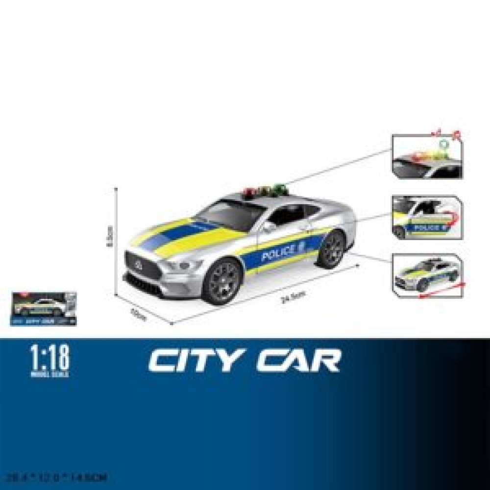 Машина POLICE арт.WY1162F (36шт/2) батар.свiтло,звук,короб.2