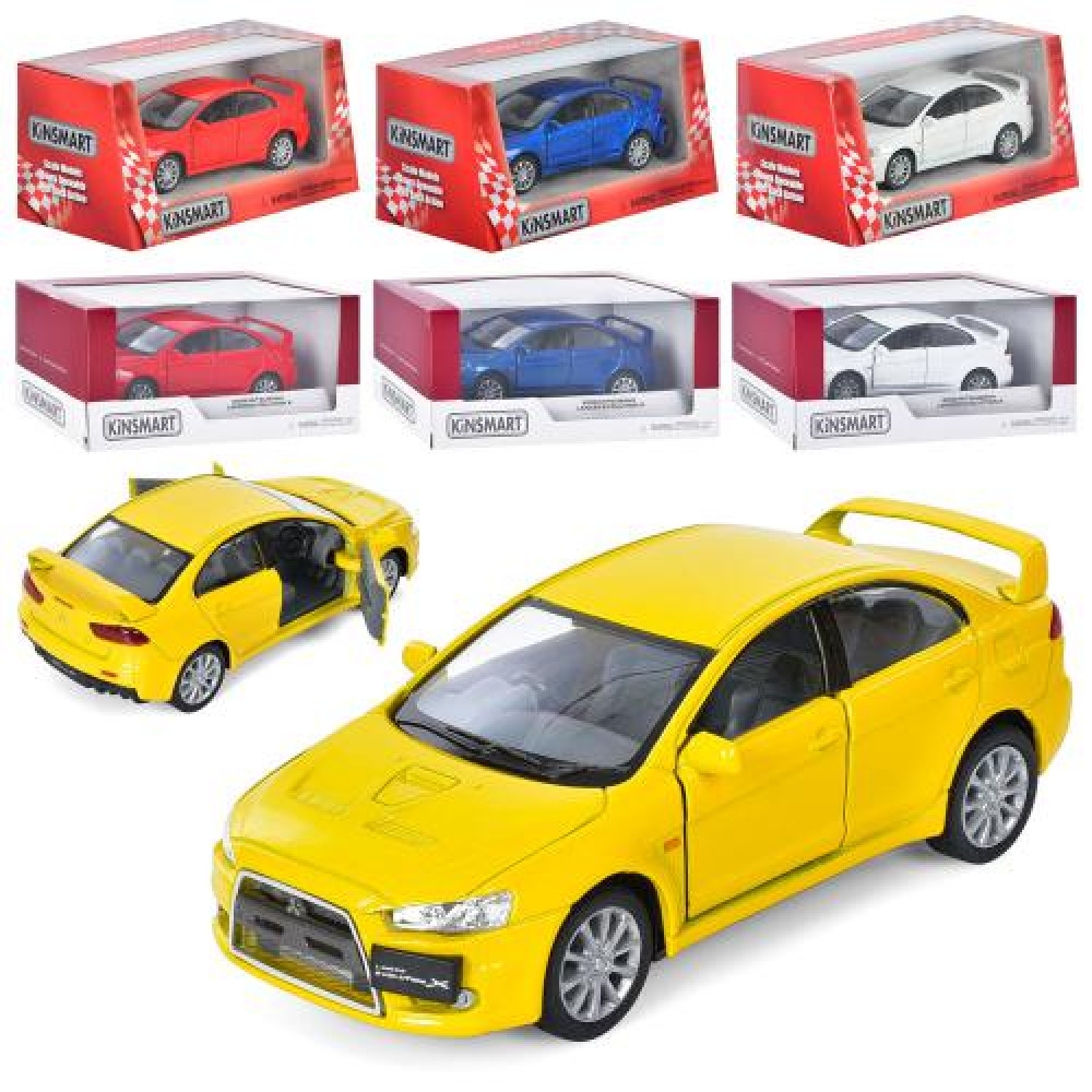 Машинка KT 5329 W (24шт) метал, інер-я, 1:36, 12,5 см, відч дв, гум колеса, 4 кольори, в кор-ці, 16-7-8см