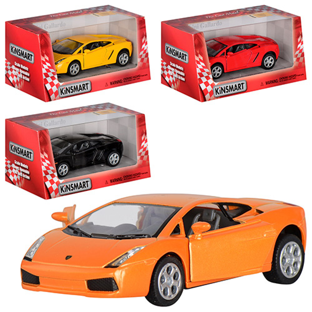 Машинка KT5098W (24шт) KINSMART  метал, інер-а, 12,5см,1:32, 4кольор, в кор-ці, 16-7,5-8см