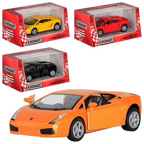 Машинка KT5098W (24шт) KINSMART  метал, інер-а, 12,5см,1:32, 4кольор, в кор-ці, 16-7,5-8см