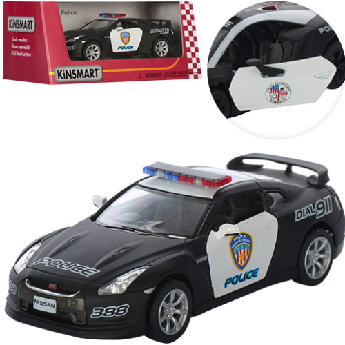 Машинка KT5340WP Nissan (24шт) метал, інер-я,12см, 1:38, рез.кол, відкрив двері, в кор-ці,16-7-8см