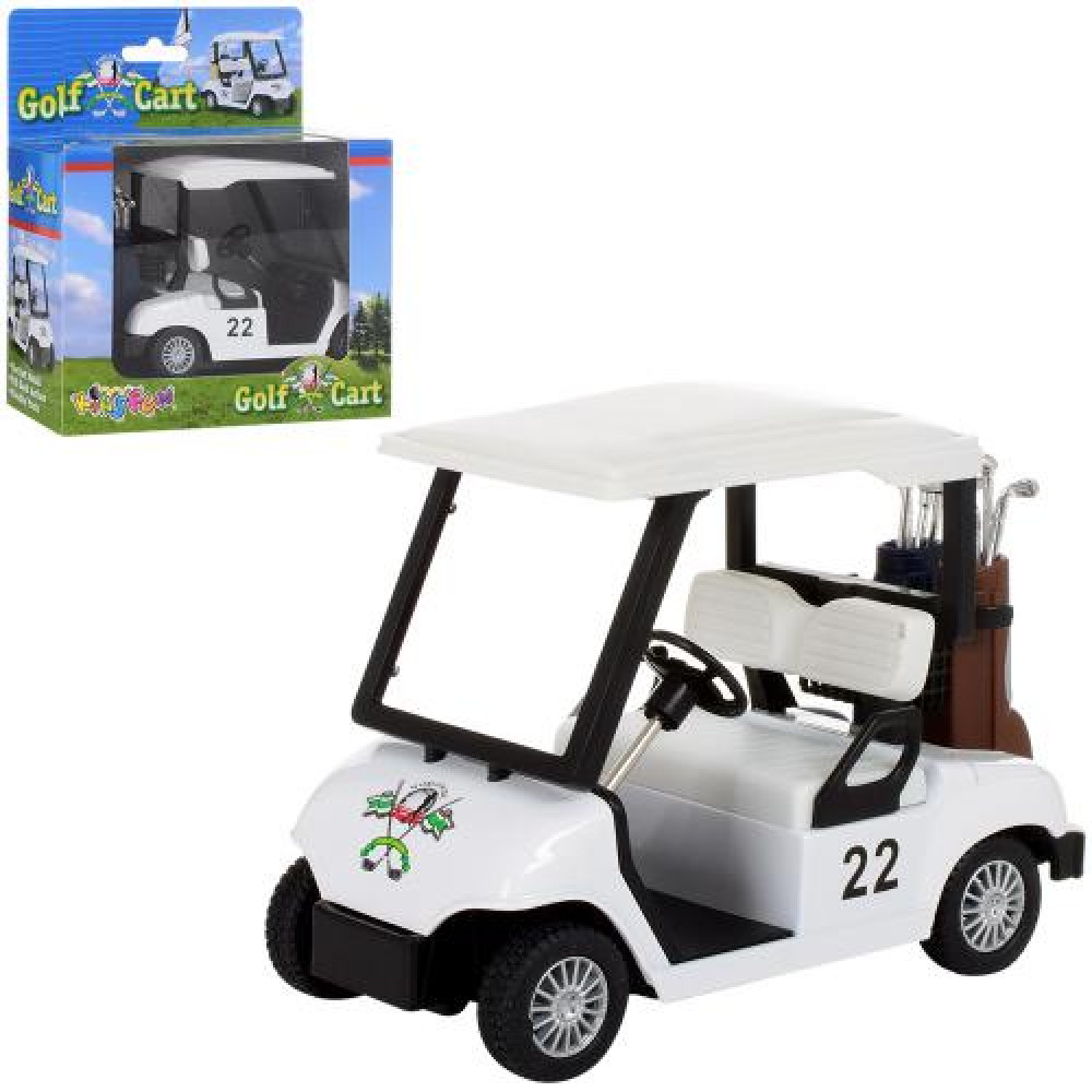 Машинка металева KS 5105 W, GOLF CART метал, інер-я, 11,5 см, в коробці