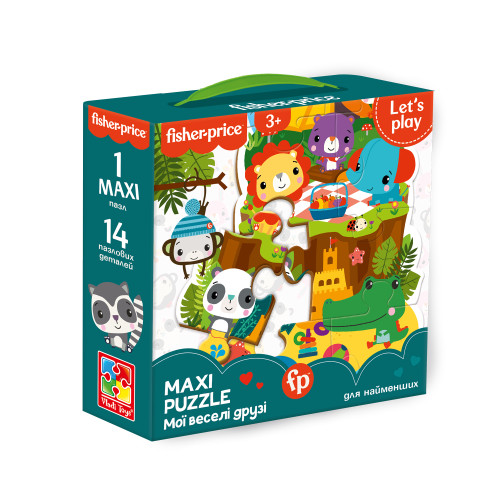 Пазл Maxi "Fisher Price. Мої веселі друзі" VT1711-10 (укр)