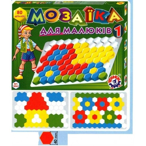 Мозаїка для малюків 1 (80 елементів) ТехноК