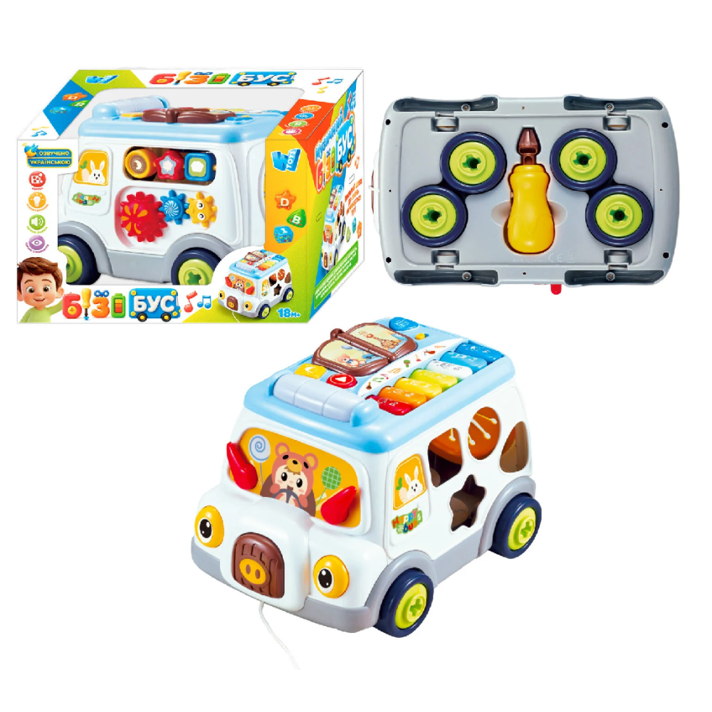 Музичний бізібус 45585 (12) “WToys”, 2 види, ОЗВУЧУВАННЯ УКР