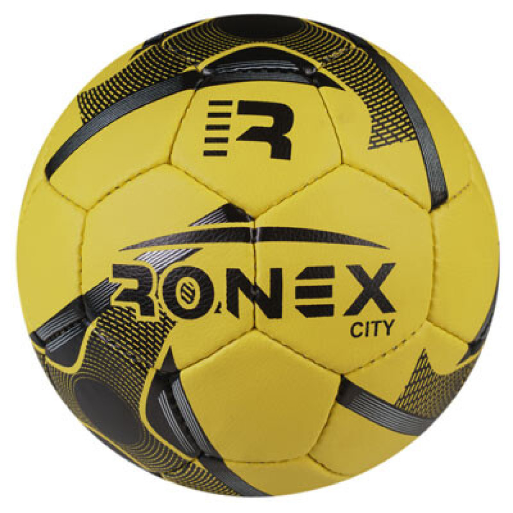 М'яч футбольний Grippy Ronex City, жовтий/чорний
