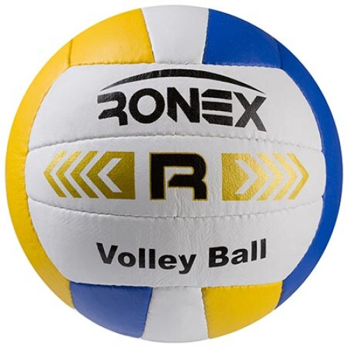 М'яч волейбол Ronex Orignal Grippy "R" жовт/біл/син RXV-3Y