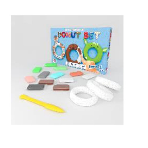 Набір для креативної ліпки TM Moon Light Clay Donut Set HEROES легкий стрибаючий пластилін (укр)